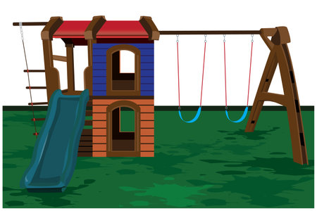 playground on white background vector designのイラスト素材