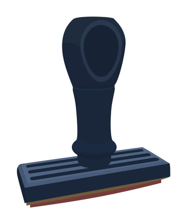 rubber stamp on white background vector designのイラスト素材