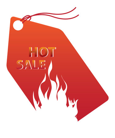 hot sale sticker on white background vector designのイラスト素材