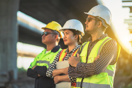A Team of Quality Civil Engineers, civil Works, Construction, Industrial Plants Workshop for Entrepreneurs Mechanical Engineering teamの写真素材