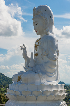 Big Guanyin at Huay Pla Kung temple, Chiang rai, Thailand.の写真素材
