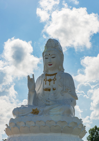 Big Guanyin at Huay Pla Kung temple, Chiang rai, Thailand.の写真素材