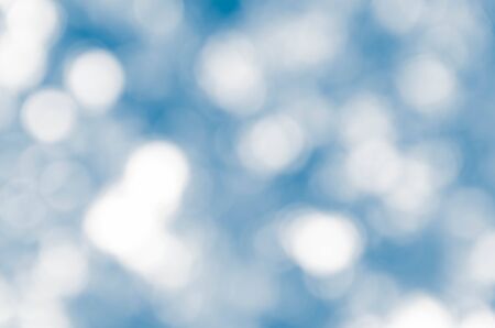 blue bokeh backgroundの写真素材