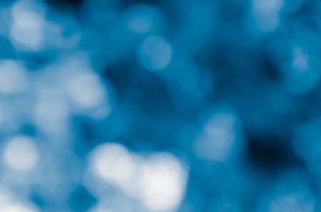 blue bokeh abstract light backgroundの写真素材