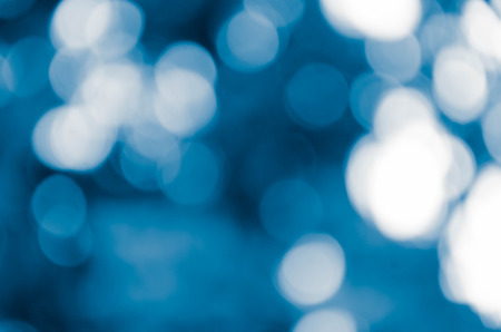 Blurred Lights on blue backgroundの写真素材