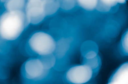 Blurred Lights on blue backgroundの写真素材