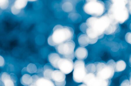 blue bokeh abstract light backgroundの写真素材
