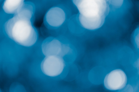 Blurred Lights on blue backgroundの写真素材