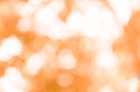 Orange bokeh abstract light backgroundの写真素材