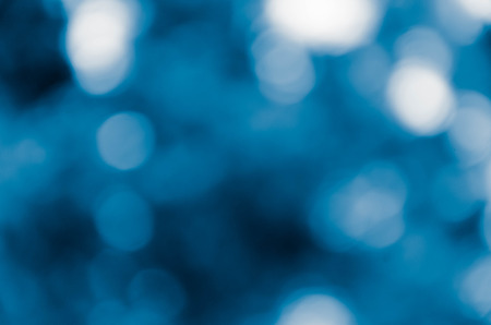 Blurred Lights on blue backgroundの写真素材