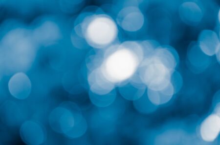 Blurred Lights on blue backgroundの写真素材