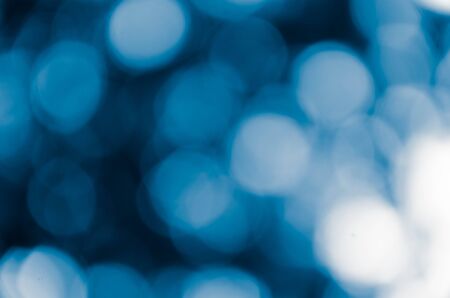 Blurred Lights on blue backgroundの写真素材