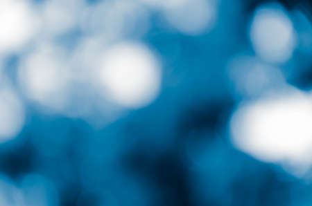Blurred Lights on blue backgroundの写真素材