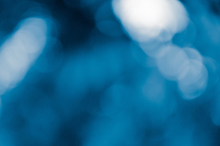 Blue bokeh abstract backgroundの写真素材