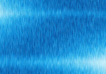 Metal blue background or texture of brushed steel plate with reflectionsの写真素材