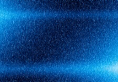 Metal blue background or texture of brushed steel plate with reflectionsの写真素材