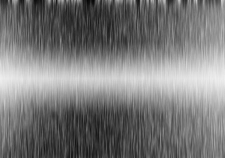 Metal background or texture of brushed steel plate with reflectionの写真素材