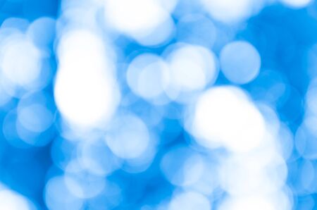 Beautiful Blue Bokeh Backgroundの写真素材