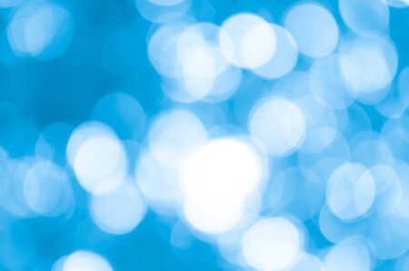 Abstract blue bokeh backgroundの写真素材