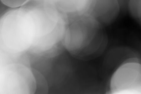 blurred bokeh lights on black loop backgroundの写真素材