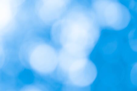 Bokeh lights On Blue Backgroundの写真素材