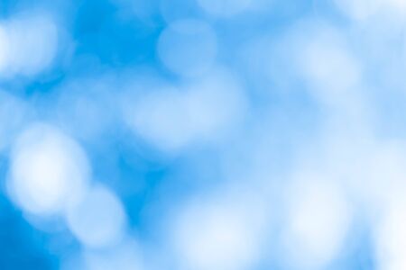 Bokeh lights On Blue Backgroundの写真素材