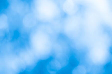 Bokeh lights On Blue Backgroundの写真素材