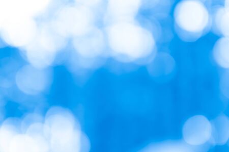 Beautiful Blue Bokeh Backgroundの写真素材