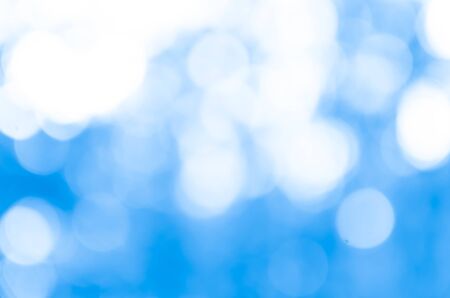 Beautiful Blue Bokeh Backgroundの写真素材