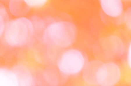 Abstract orange bokeh backgroundの写真素材