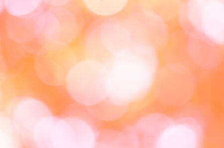 Abstract orange bokeh backgroundの写真素材
