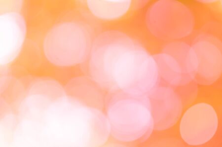 Abstract orange bokeh backgroundの写真素材