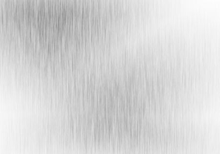 Metal background or texture of brushed steel plate with reflectionの写真素材