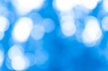 Beautiful Blue Bokeh Backgroundの写真素材
