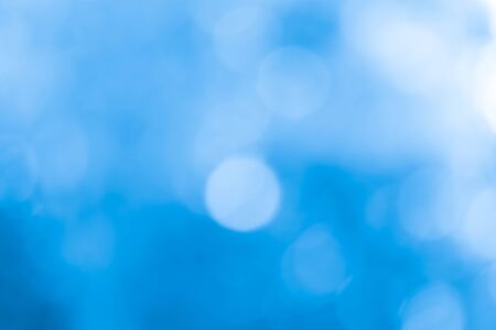 Bokeh lights On Blue Backgroundの写真素材