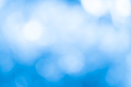 Bokeh lights On Blue Backgroundの写真素材