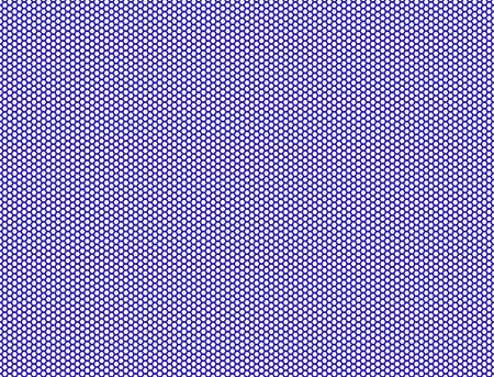 Blue Honeycomb of Bee Isolated on White Background. Simple Geometric Graphic Net Design Backdrop. Hexagon Grid Pattern -Illustrationの写真素材
