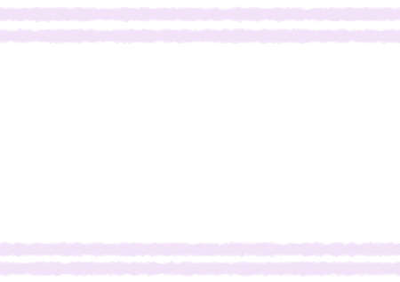 Soft Pink Digital Watercolor Texture Parallel Border Frame Isolated on White Background with copy space.の写真素材