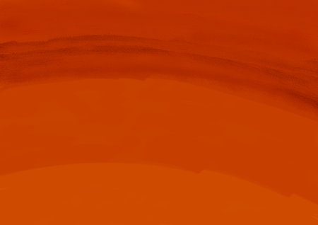 abstract orange background texture with grunge brush strokes and paint stainsの写真素材