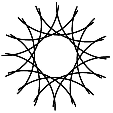 Sun and star Mandala.Geometric circular element. Circular, concentric and radial abstract motif, radial motif. abstract mandala, icon. circular radiating-illustrationの写真素材