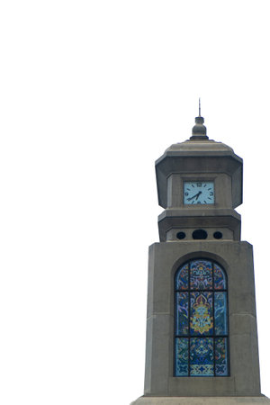 Isolate clock towerの写真素材