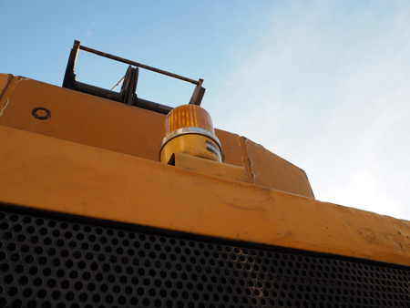 Safety sign of crane carの写真素材