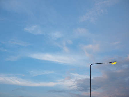 Street light with blue sky background.の写真素材