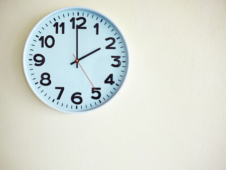 Clock on the wall for backgroundの写真素材