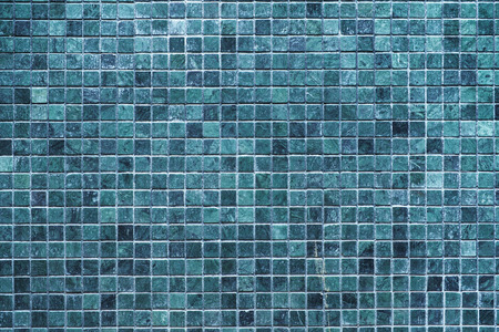 Blue tiles pattern for backgroundの写真素材
