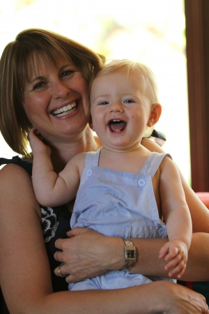 Cute Mum and sonの写真素材