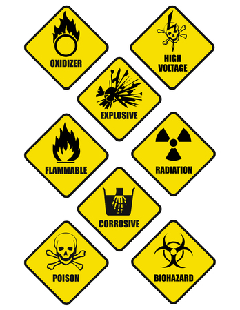 danger signs romb titledのイラスト素材