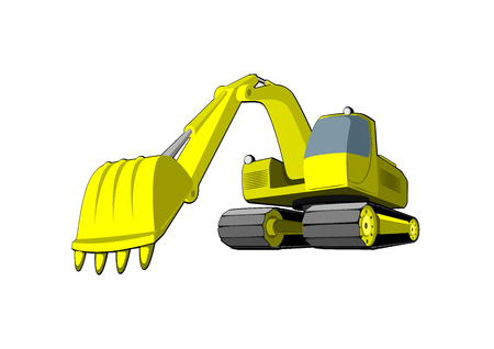 excavatorのイラスト素材