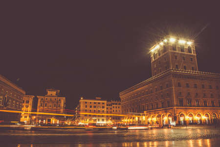 night square at the Quirinale Palace Building in Romeのeditorial素材
