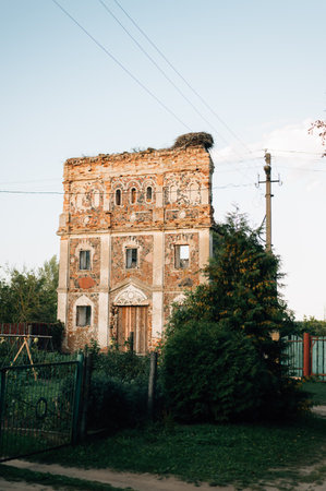 wall of an ancient building. High quality photoの写真素材